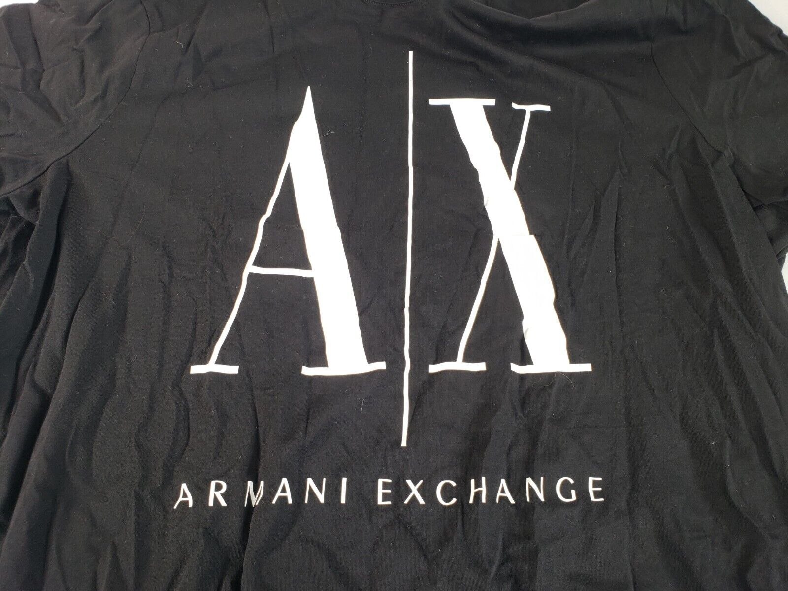 Armani Exchange 90's Logo Crewneck T-Shirt, Black… - image 3