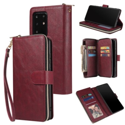 Wallet Case For iPhone 16 15 Pro Max 14 13 12 Plus XS SE/8/7 Leather Flip Cover