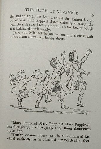 1943 MARY POPPINS OPENS THE DOOR PL TRAVERS - FIRST AMERICAN EDITION Reynal - Imagen 8 de 9