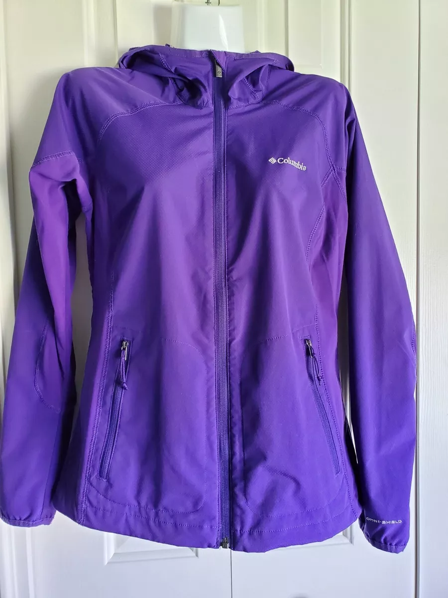 Columbia Sportswear Omni-shield Women's Zip-up Purple Jacket Size Small