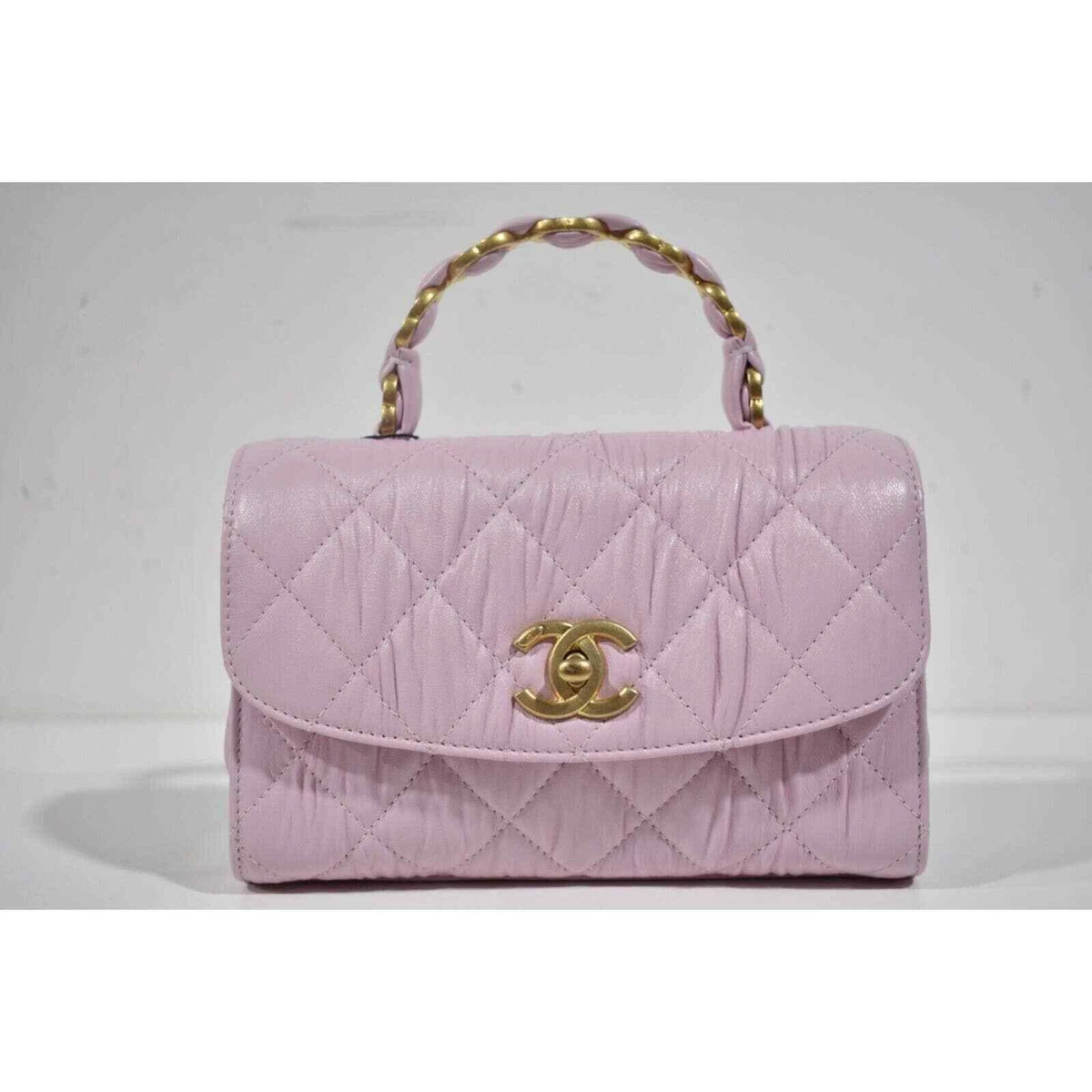 purple chanel bag small