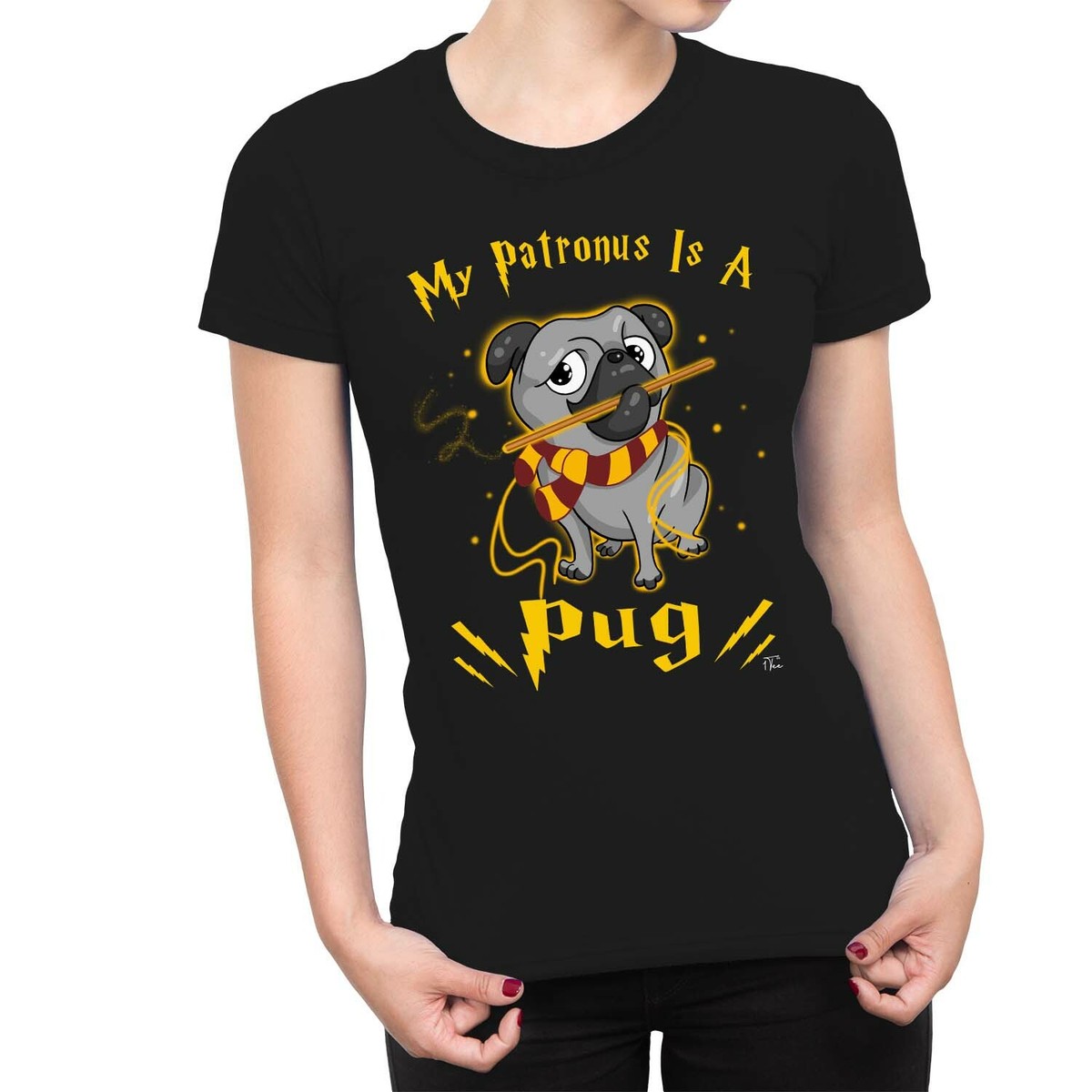 My Patronus Is A Pug Dog Christmas Tshirt My Patronus Is A Pug Dog Christmas Tshirt