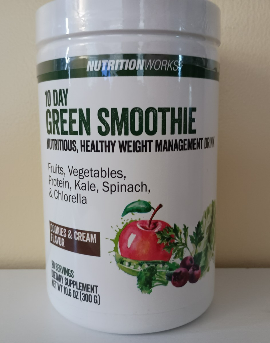 Nutritionworks 10 Day Green Smoothie Cookies Cream Flavor