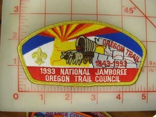 OREGON TRAIL Council JSP collectible 1993 jamboree patch (p9)