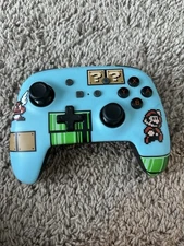 PowerA Wireless Controller for Nintendo Switch Blue Super Mario Bros Ergonomic