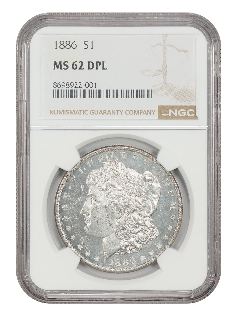 MS 62 Graded 1886 Year Morgan US Dollars (1878-1921) for sale | eBay