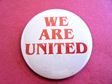 Vintage United Airlines We Are United Pinback Button