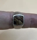 Vintage 925 Sterling Silver Brown Jasper Style Men’s Ring / Size 11