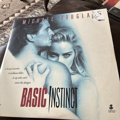 VTG 1992 BASIC INSTINCT LASERDISC VIDEO MOVIE SHARON STONE MICHAEL DOUGLAS