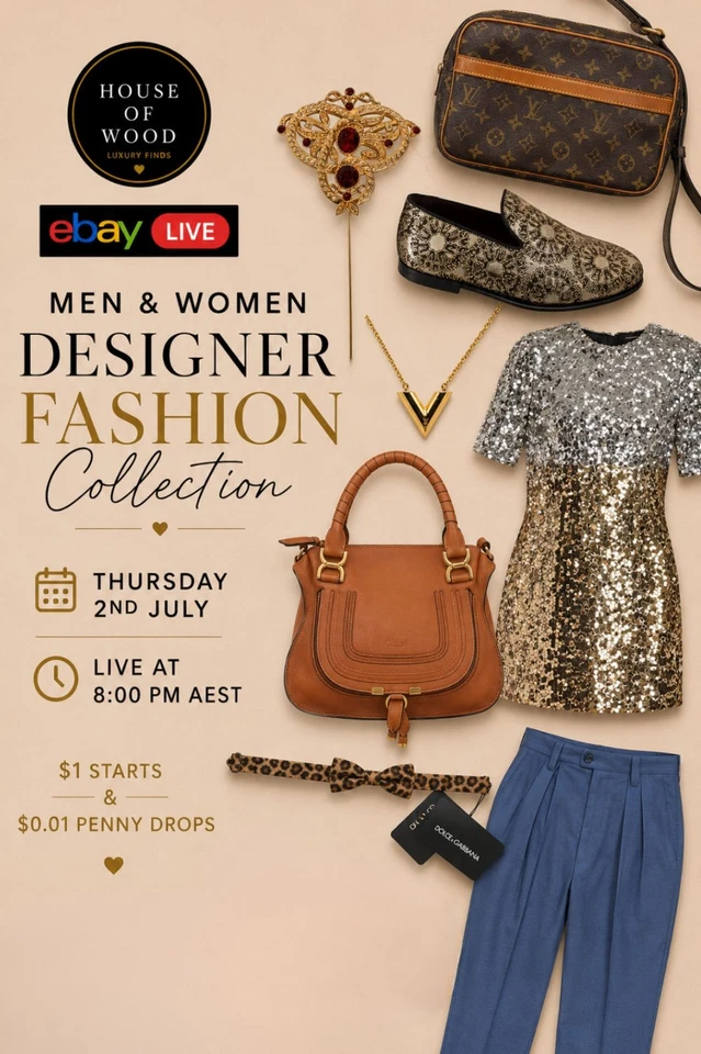 Designer Fashion | Men & Women | $1 Starts on Louis Vuitton, Chloe and more