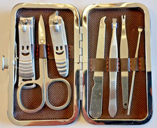 Nagelset Maniküre Pediküre Set Nagelschere Nagelzange Pinzette inkl. edlen Etui