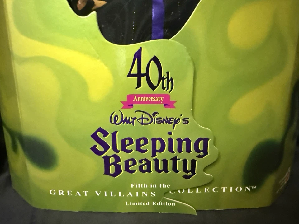 MALEFICENT & Evil Queen Great Disney Villians Mattel Anniversary Barbie Doll NIB - Image 3 of 4