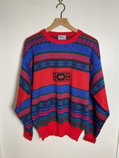 Vintage 1980s Navajo Native Southwestern Aztec Sweater VTG Retro VTG USA Made