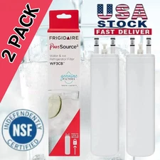 2 PACK New Frigdaire WF3CB PureSource 3 Refrigerator Water Filter New Sealed~