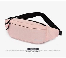Waist Bum Bag Waterproof Men Women Festival Travel Running Belt Fanny Pack Black