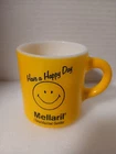 Vintage Yellow Milk Glass Mellaril Sandoz Pharmaceutical Advertising Mug