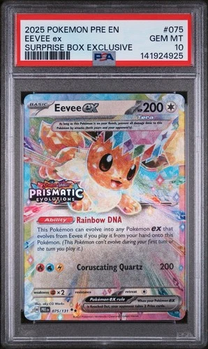 Eevee EX 075/131 Stamped Promo Prismatic Evolutions Psa 10 Pokemon TCG