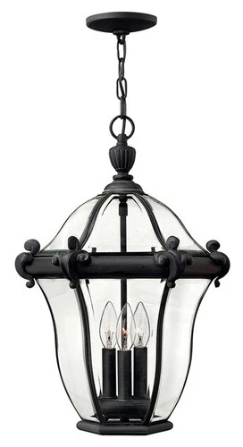Hinkley Lighting H2442 3 Light Outdoor Lantern Pendant - Black - Picture 1 of 7