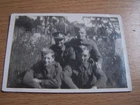 WW2 Four Military Soldiers in Uniform Vintage Photo