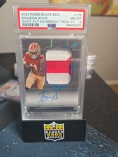 Brandon Aiyuk Black Box 1/1 Midnight RPA National Treasures