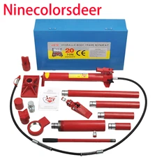 20 Ton Porta Power Hydraulic Jack Body Frame Repair Kit Auto Shop Tool Lift Ram
