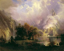 Albert Bierstadt Rocky Mountain Landscape Fine Art Giclee | 8x10 | 11x14 | 16x20