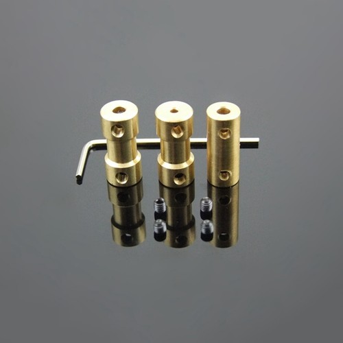 5PCS 2/3/3.17/4/5/6mm Brass Shaft Coupling Coupler DIY Model Decelerate Motor - Picture 50 of 117