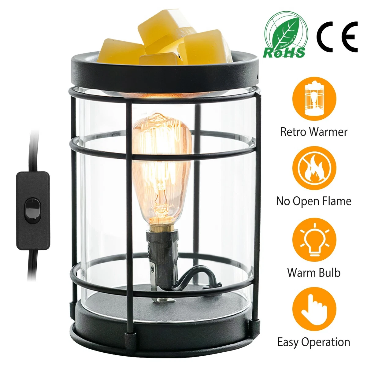 Electric Wax Melt Warmer Vintage Light Bulb