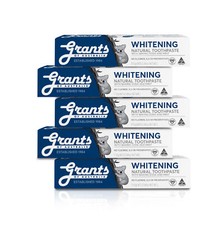 5x Grants Natural Teeth Whitening Toothpaste 110g, Deep Clean, Mint Flavor