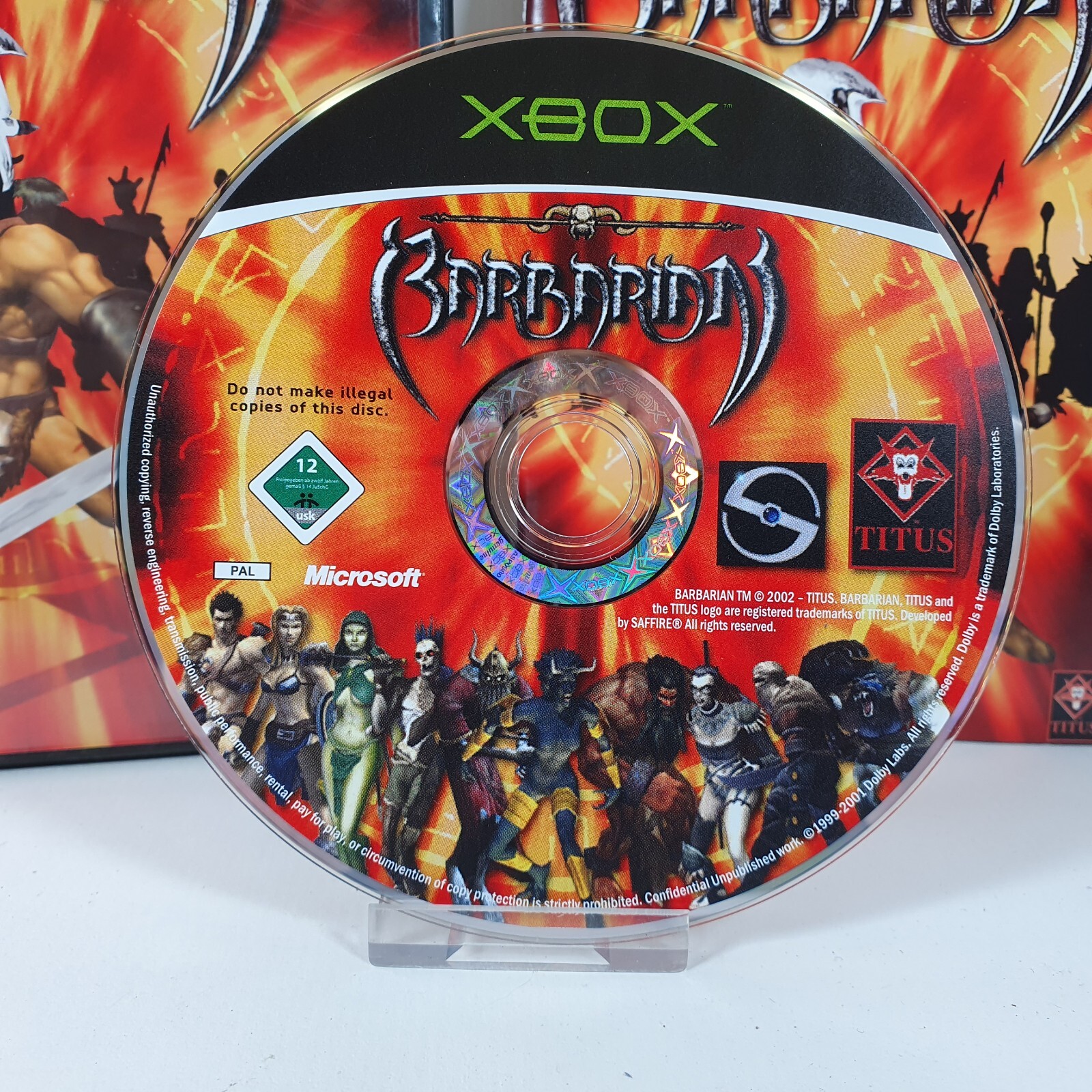 Barbarian Xbox Game Microsoft Original PAL UK Complete eBay