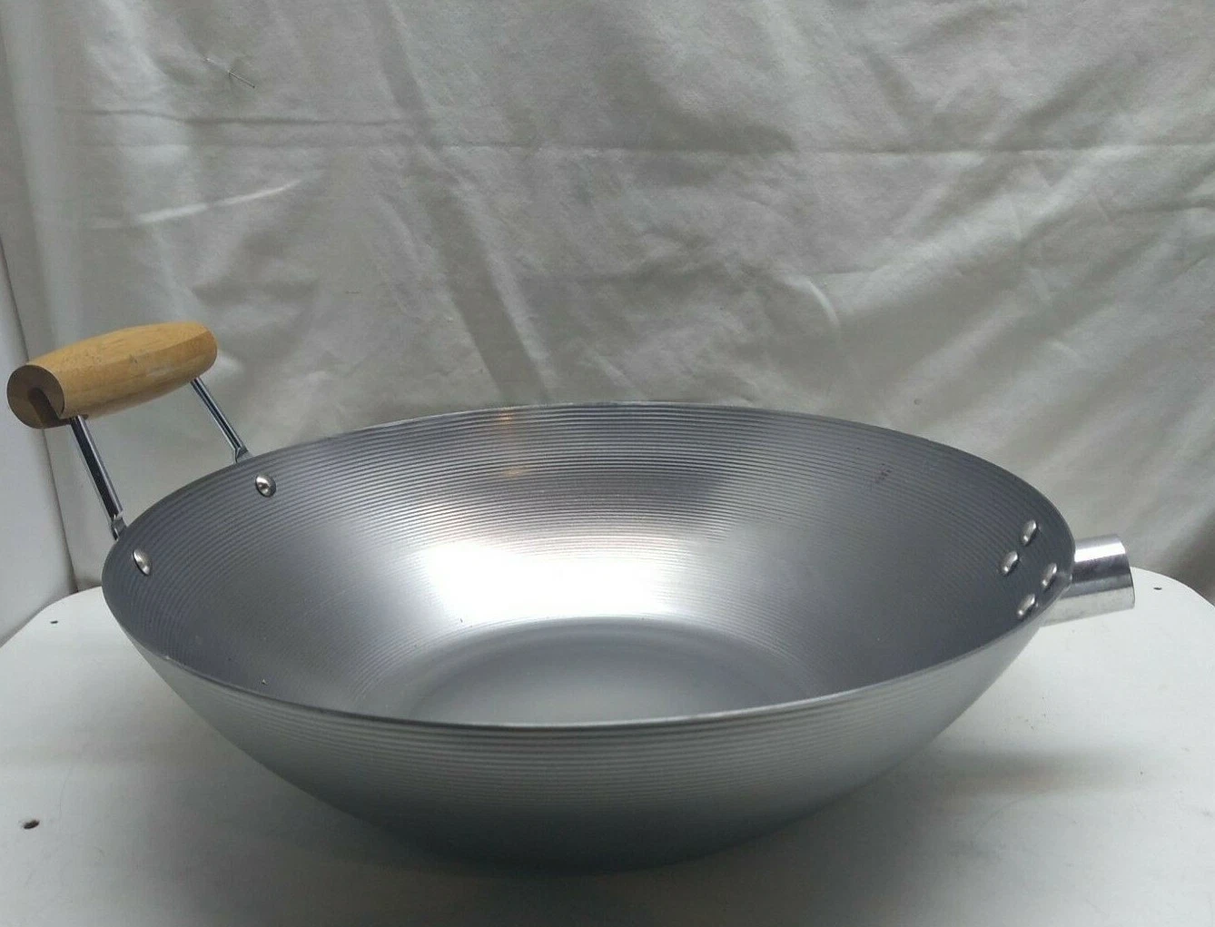 Joyce Chen Carbon Steel 14" Chef Skillet Stir Fry Saute Pan Wok !READ