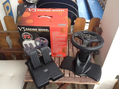 INTERACT Spielkonsole V3 RACING WHEEL Nintendo 64 Game System Pedale PlayStation