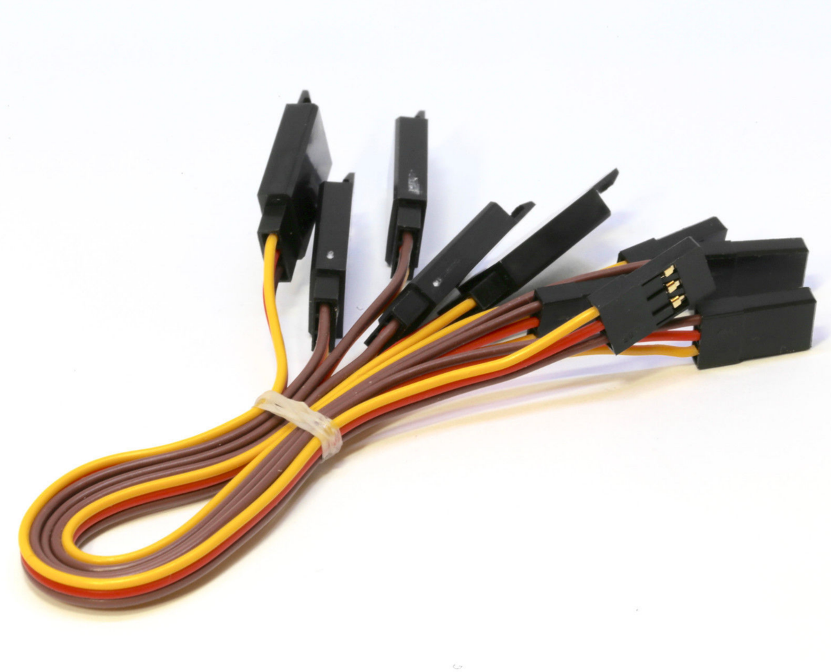 4 Servocavi JR Graupner Robbe Futaba Prolunga 30 Cm 26 AWG Cavo - Foto 6