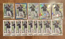 Brewers 2021 Bowman Rookie - EDUARDO GARCIA gold,  blue, refractor 1st - 14 card
