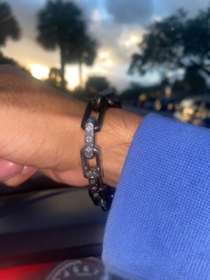 Louis Vuitton Monogram/Chain Bracelet Slv/Men'S/M00687 ABQ55 | eBay
