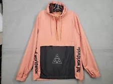 HUF Men's Peak 3.0 Anorak Jacket Multicolor Size M Canyon Sunrise