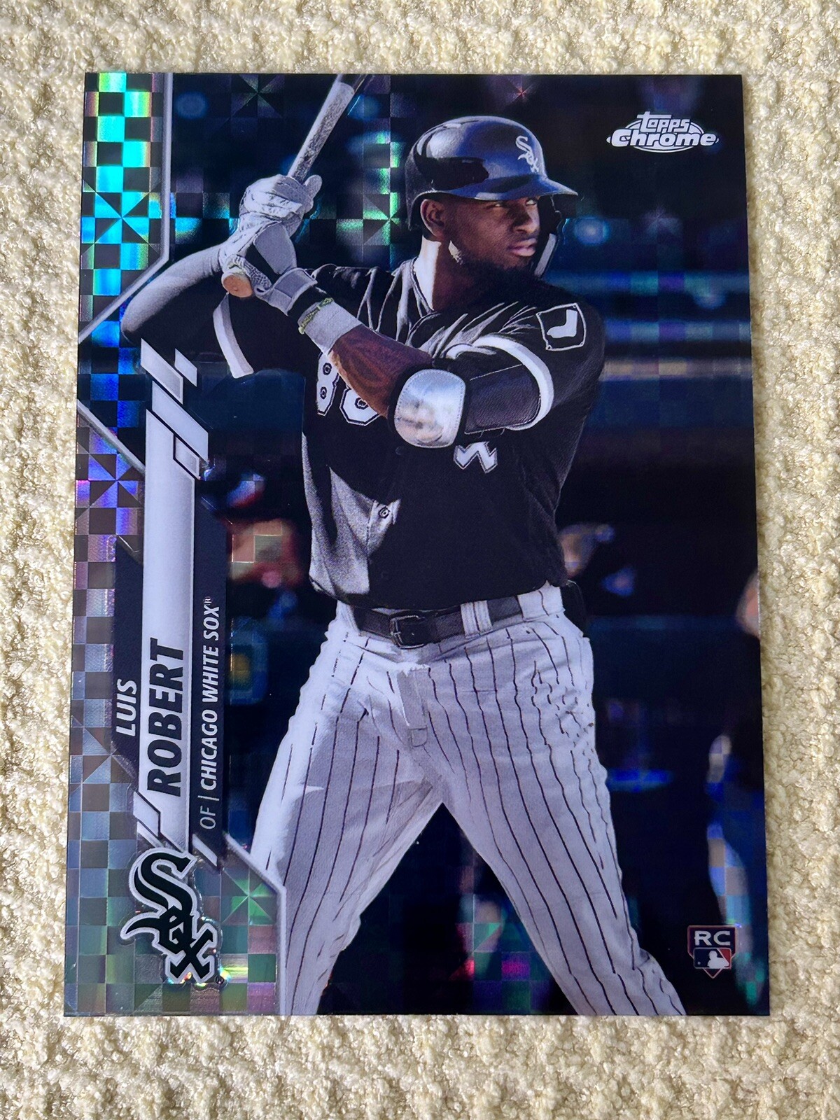 2020 Topps Chrome LUIS ROBERT RC XFractor Refractor White Sox #60 Rookie RC