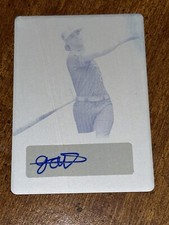 GAVIN TURLEY 2021 LEAF PERFECT GAME CYAN PRINT PLATE AUTOGRAPH #1/1 OREGON STATE