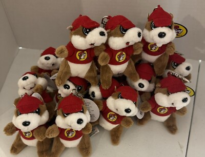 Buc-ees Gas Station Authentic Mini Plush Keychain/Zipper Pull, New
