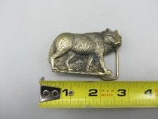 Vintage 1980 Spec-Cast Coyote / Wolf Cut-Out Animal Belt Buckle