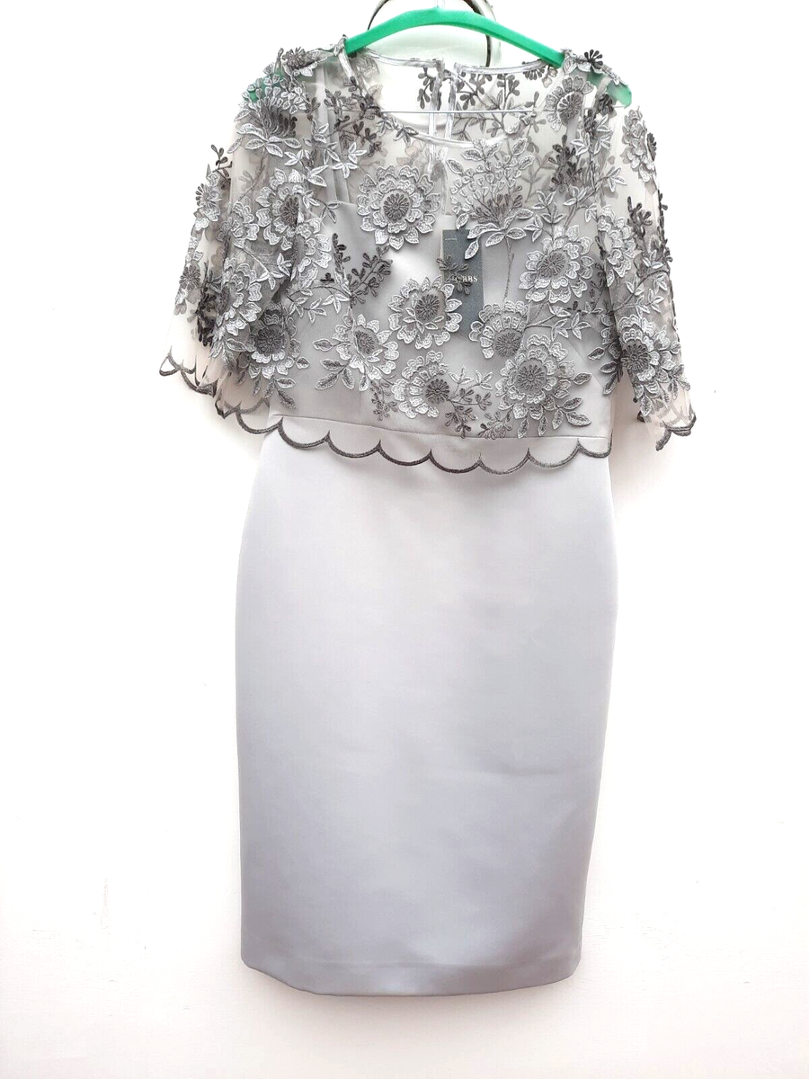 hobbs silver dress Hobbs Alexandria Dress Silver Size 2
