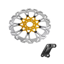 14" Front Brake Rotor w/Caliper Bracket for Harley Softail Street Bob Low Rider