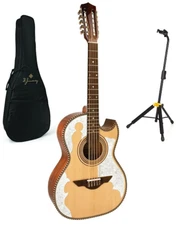 H. Jimenez Bajo Quinto El Patron ACOUSTIC Solid Spruce Top +Bag & Stand Dealer