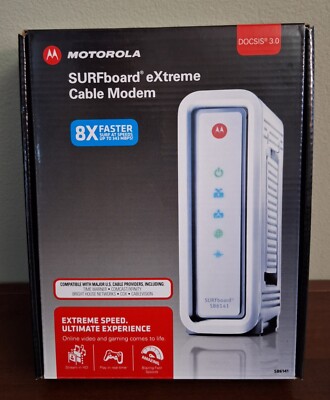Motorola sb6141 SURFboard eXtreme Cable Modem DOCSIS 3.0 343Mbps