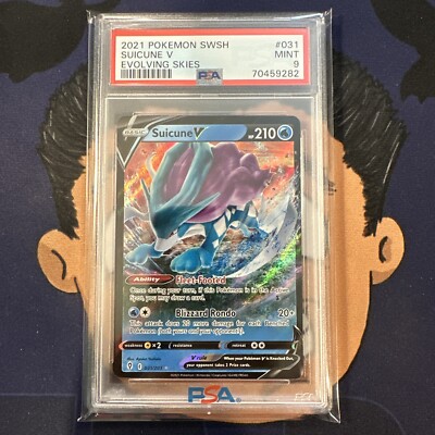 海外版　Pokémon EVOLVING SKIES 新品未開封 シュリンク付き Suicune V 031/203 SWSH07: Evolving Skies Holo for sale online | eBay