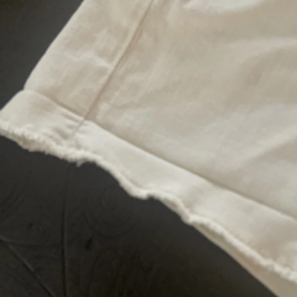 Pantalones cortos informales con flecos recortados blancos talla 26 J Crew para mujer Foto 2 de 4