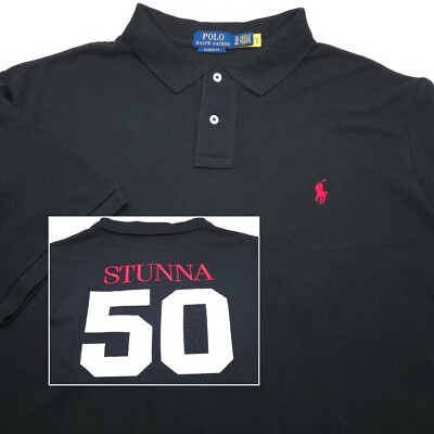 NEW! POLO RALPH LAUREN SHIRT -XL BLACK STUNNA 50 -CREATE YOUR OWN