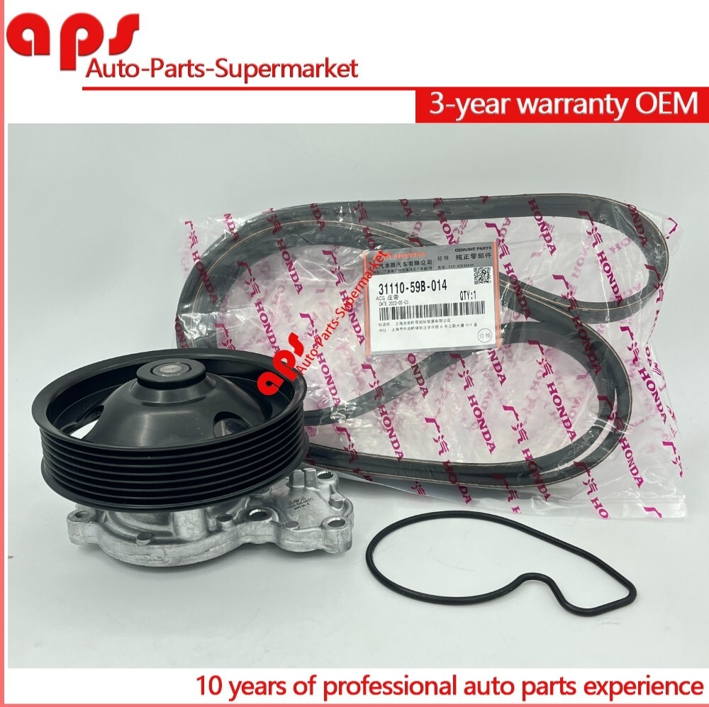 New Engine Water Pump &amp; Belt for Honda 2018-2024 Honda Accord 