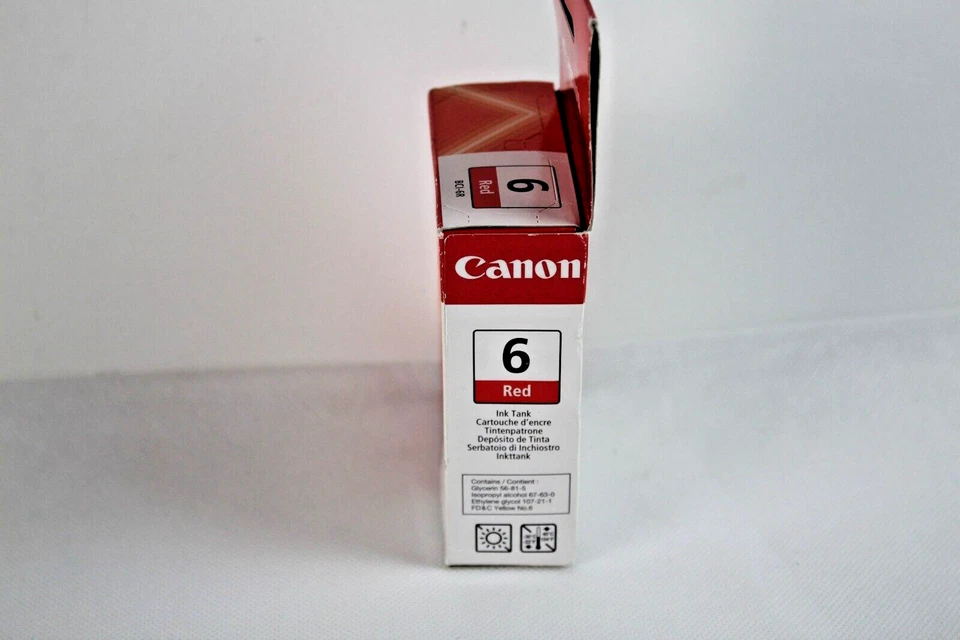 GENUINE AUTHENTIC CANON 6 RED BCI-6R INK CARTRIDGE. - Image 4 of 4