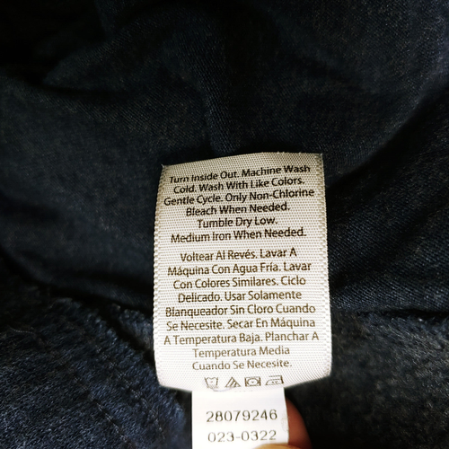 Athletic Works Girls Size S Small 6-7 Mavy Blue Elastic Band Sweatpants - Picture 15 of 17